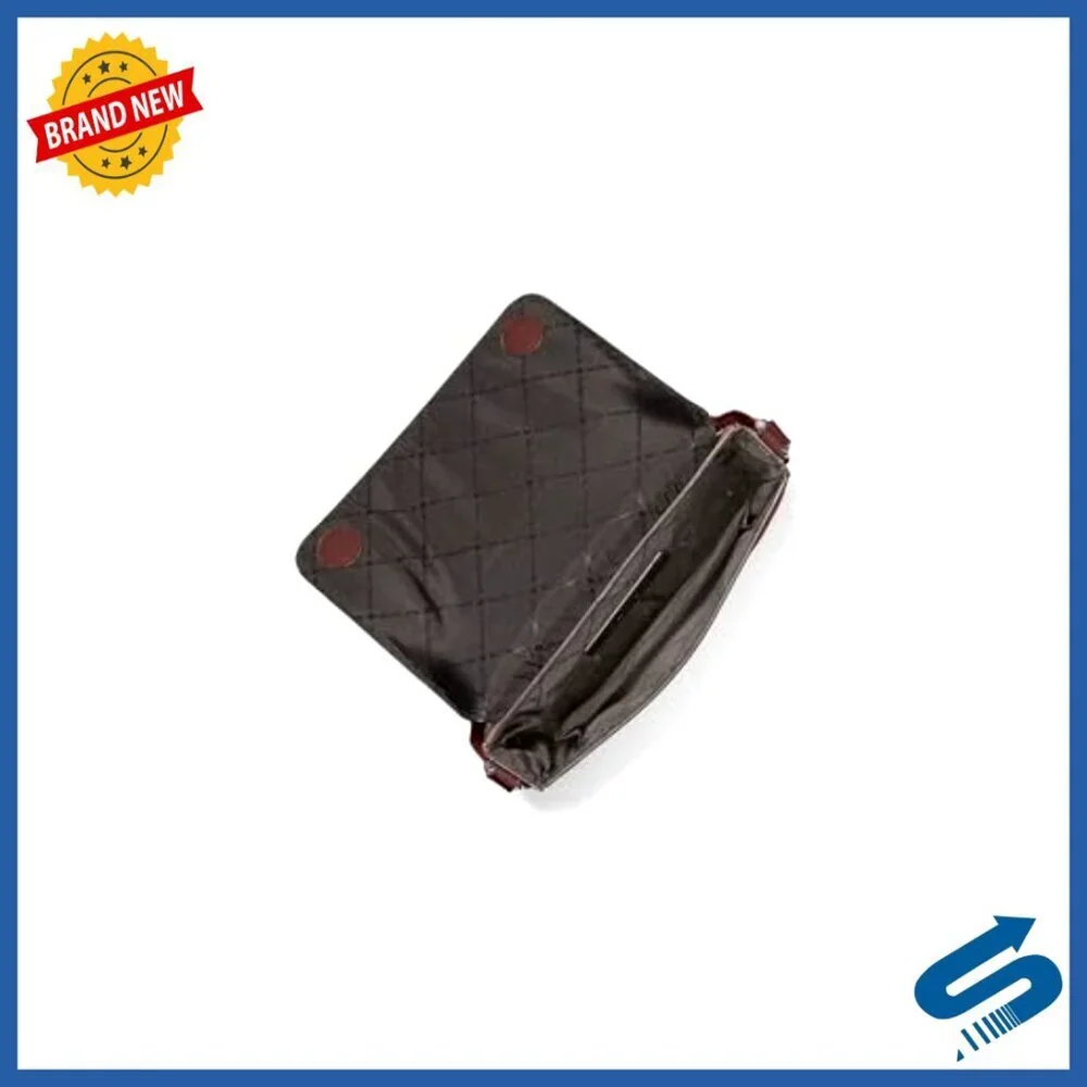 Mini Leather Crossbody Bag with Flap Closure and Pouch